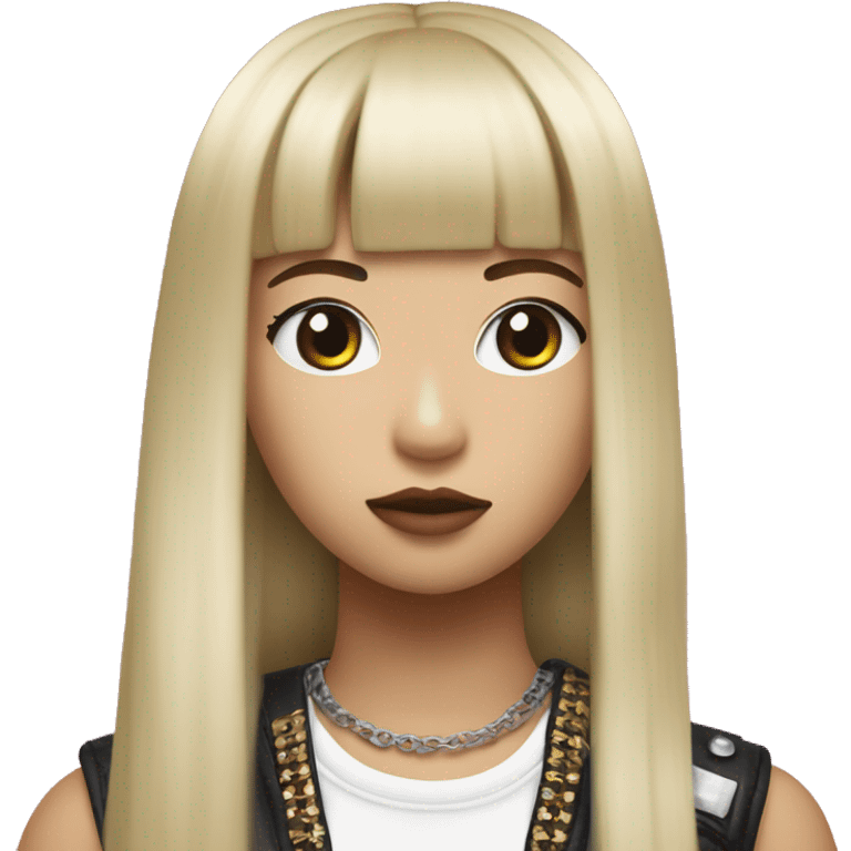 Lisa de blackpink en rockstar emoji