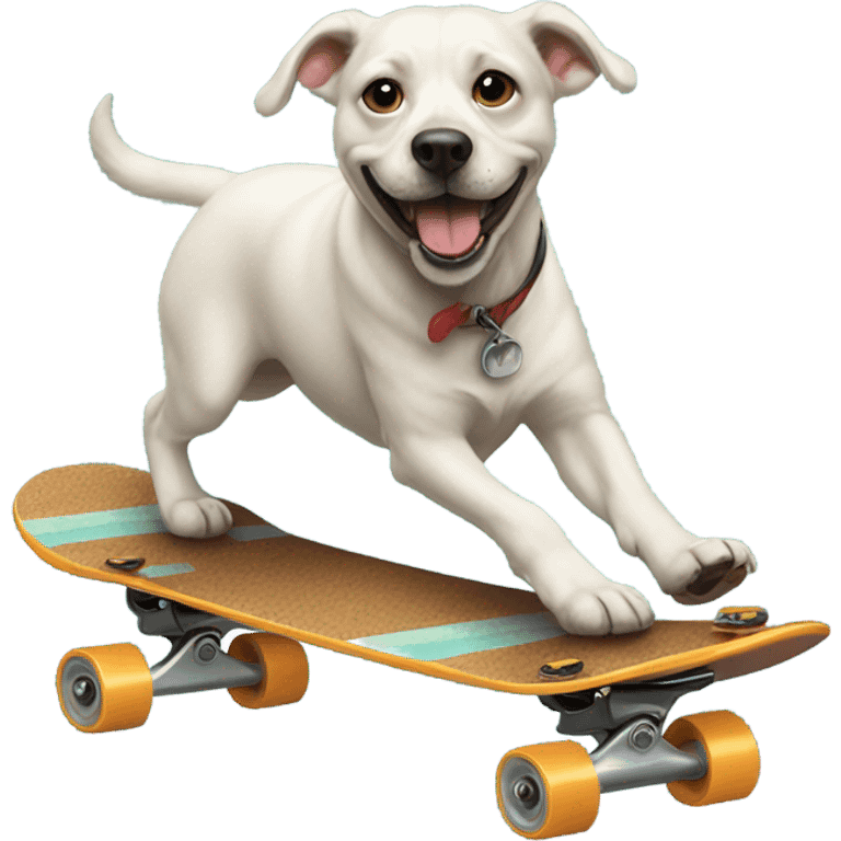 dog on skate board  emoji