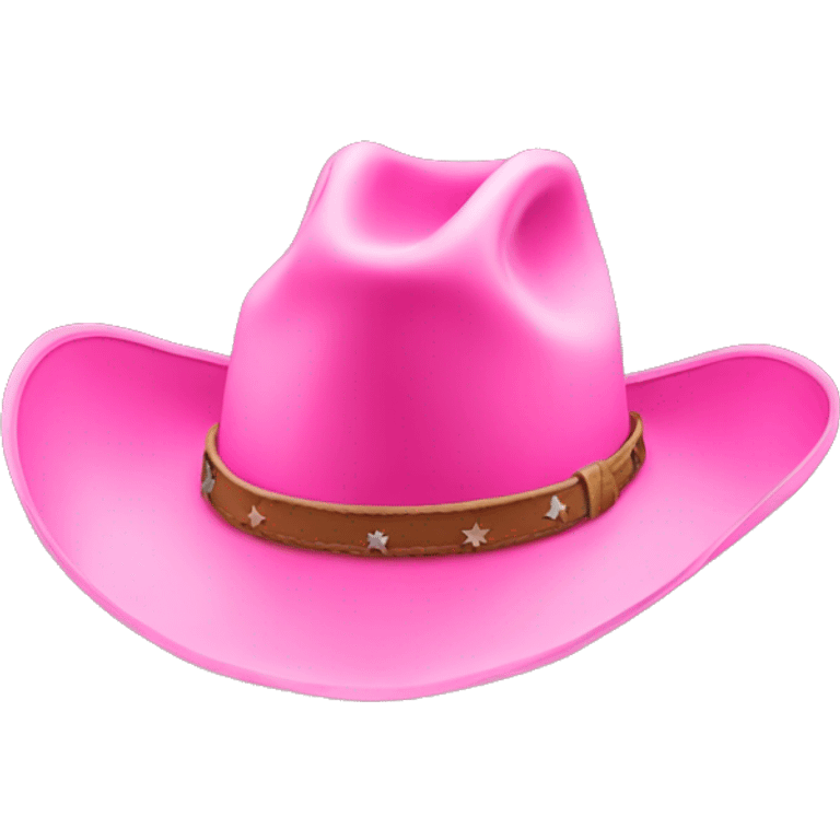 a pink and aesthetic cowboy hat emoji