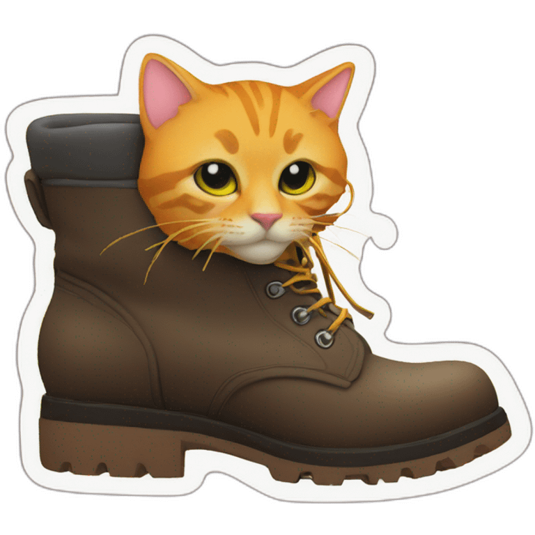 Neoncat in a boot emoji