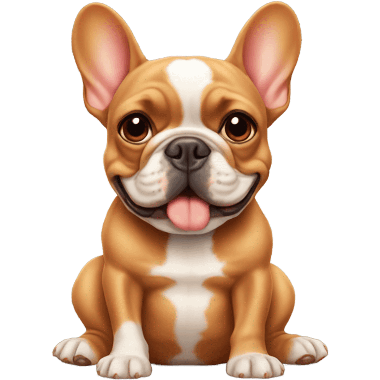 2 red French bulldogs emoji