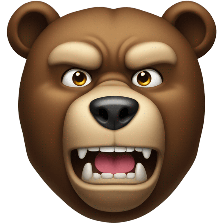 angry bear emoji