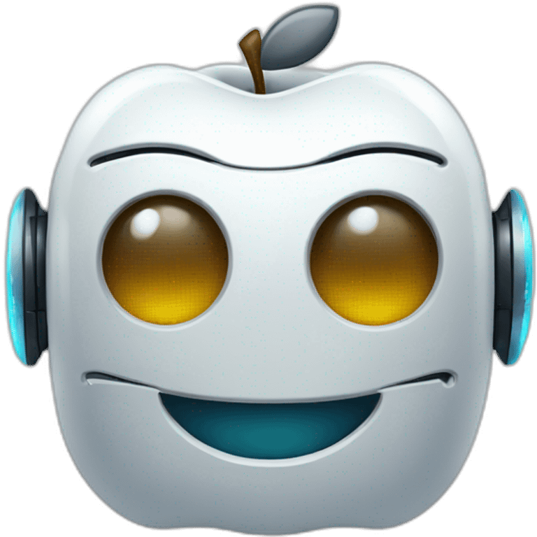 Roboter smile apple emoji