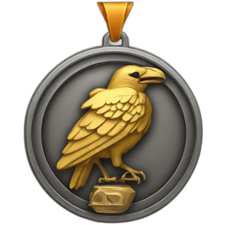 Iron raven medal emoji