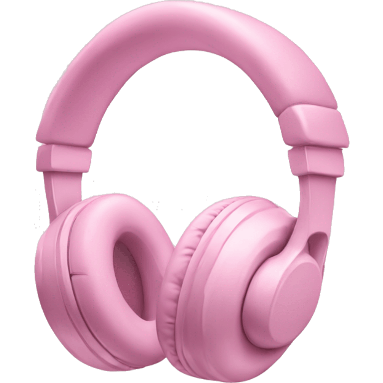 Soft pink headphones emoji