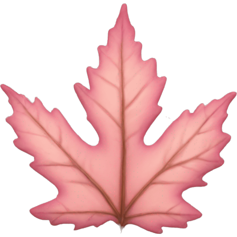 autumn light pink leaf emoji