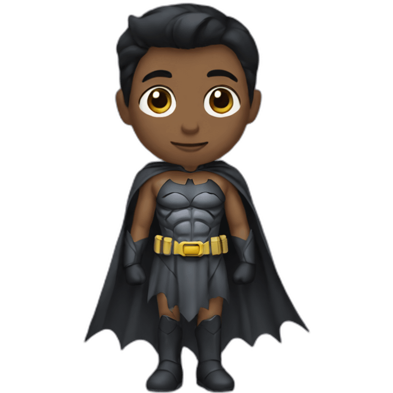 Batman wearing a dress emoji