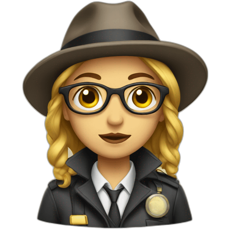 girl detective emoji