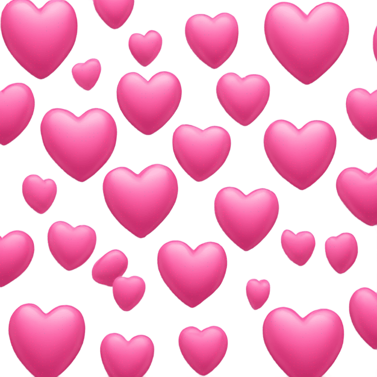 Pink heart happy birthday message  emoji