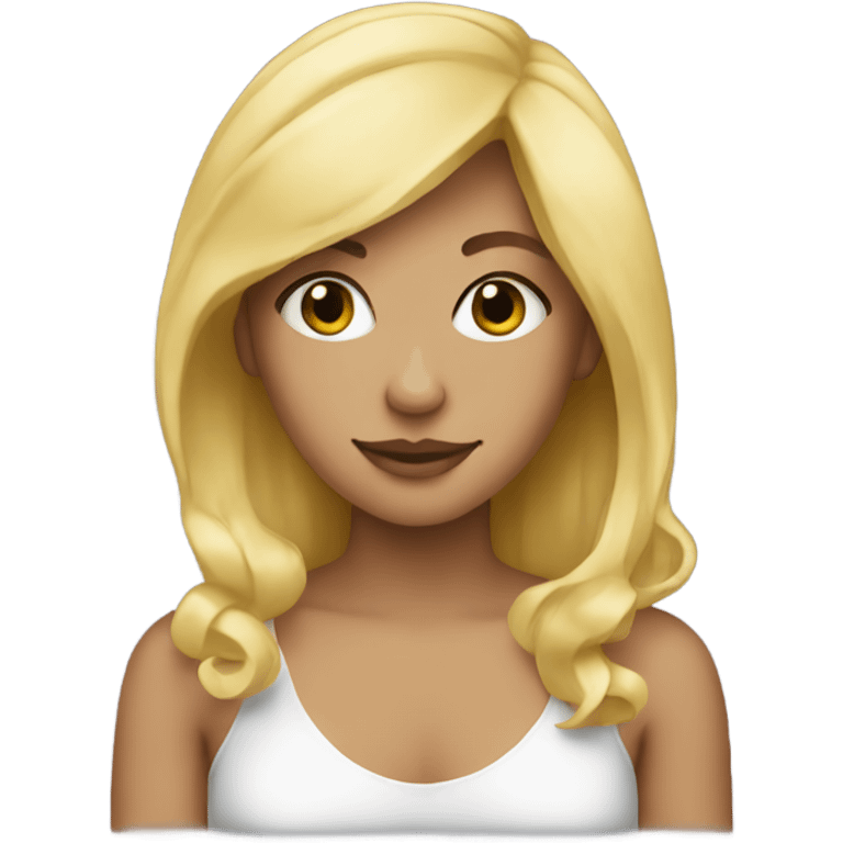 Blonde girl emoji