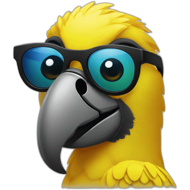 parrot sunglasses emoji