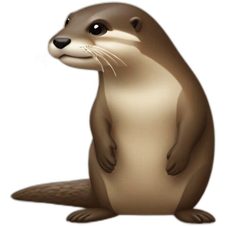 Loutre sur tortu emoji