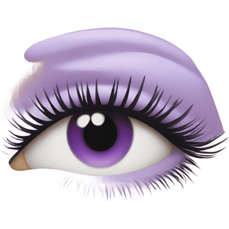 pastel purple chanel mascara emoji