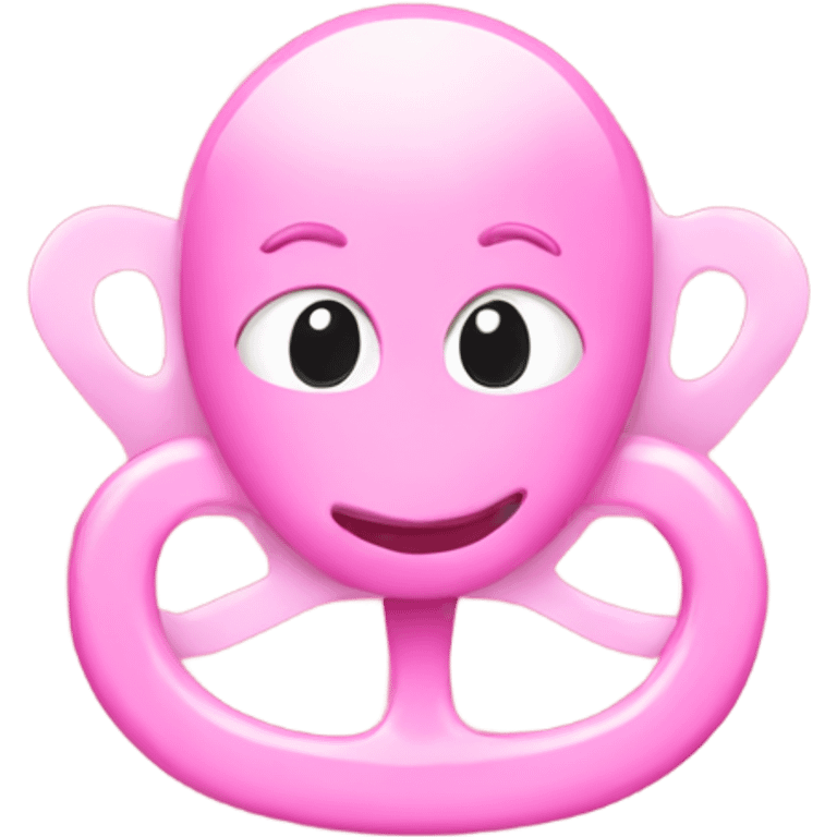 Pink pacifier  emoji