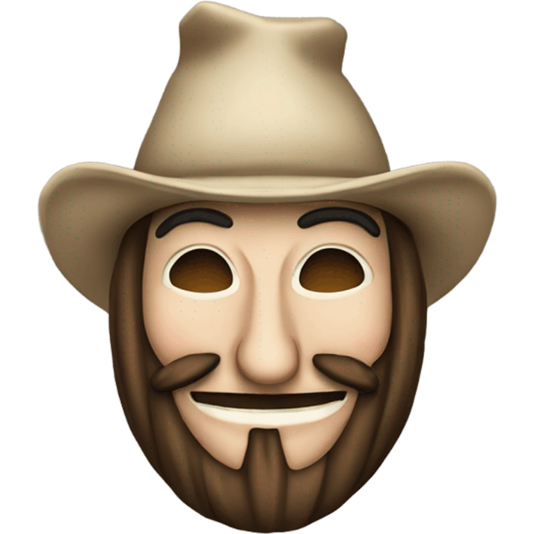 Guy fawkes anonymous with rat’s ears  emoji