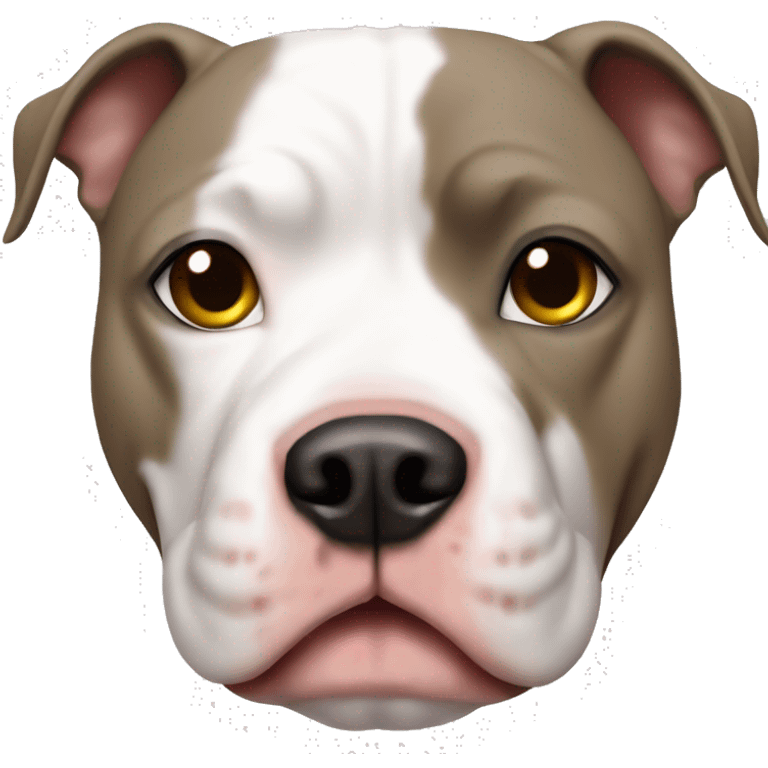 Scar white pitbull  emoji