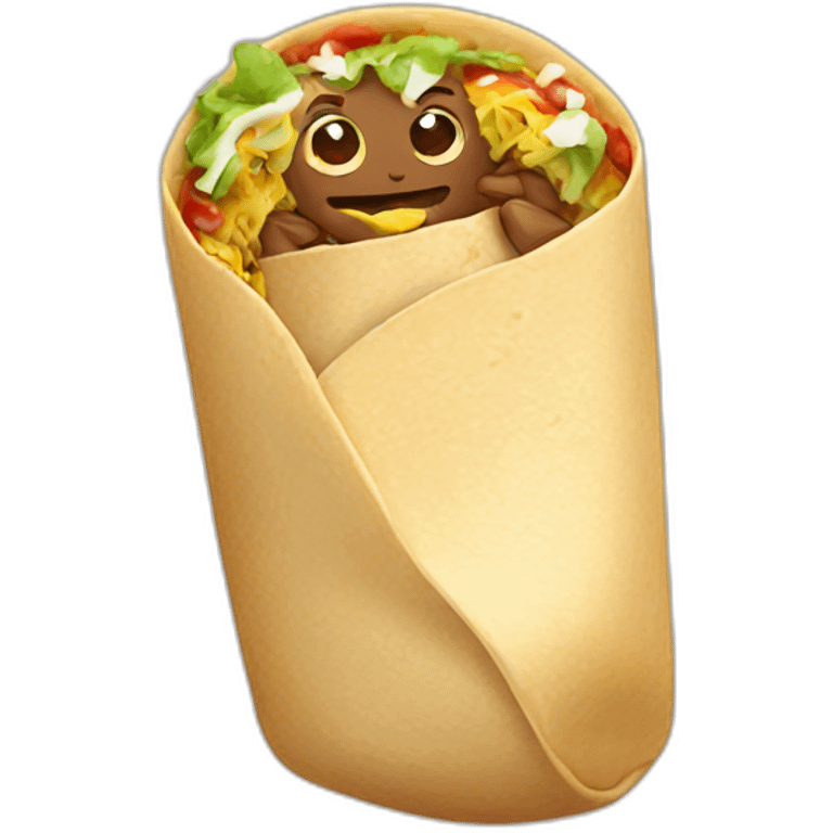 Eating burrito emoji