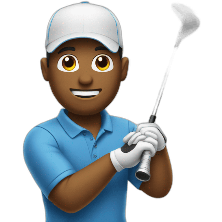 jugando a golf emoji