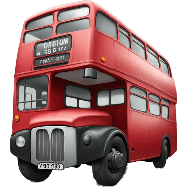 English red bus  emoji