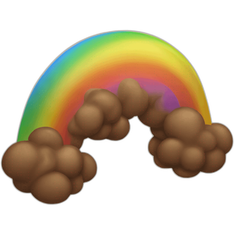 poop rainbow emoji