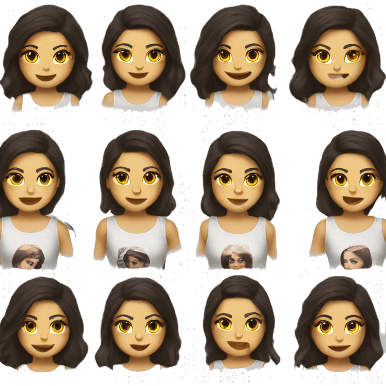 Selena Gomez tanktop emoji