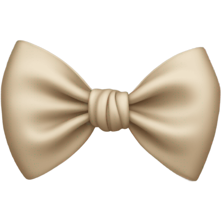 Beige bow emoji