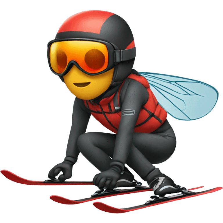 Fly skiing emoji