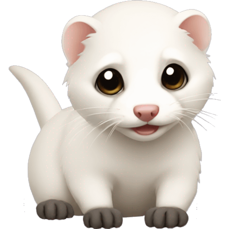 White ferret emoji