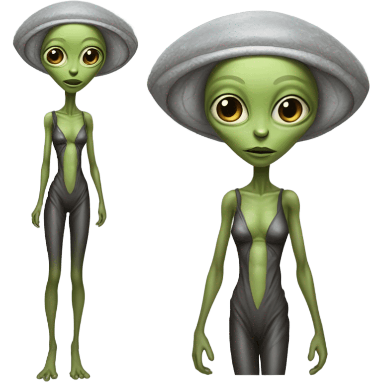 a alien woman full body emoji