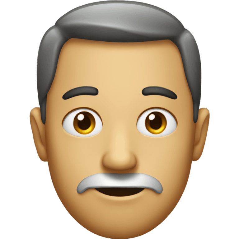 Regular face emoji but it has a side eye just one eye sideways  emoji