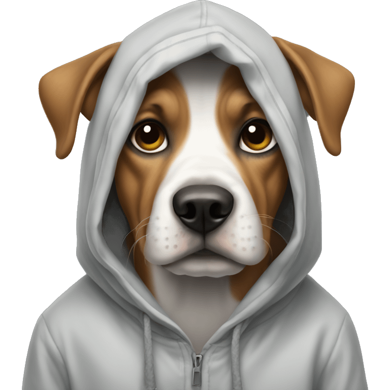 Dog with hoodie emoji