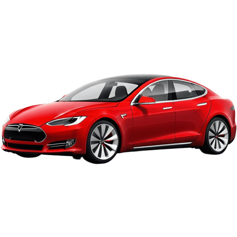 Tesla Model S - Tesla (Model Year: 2022) (Iconic colour: Red) emoji