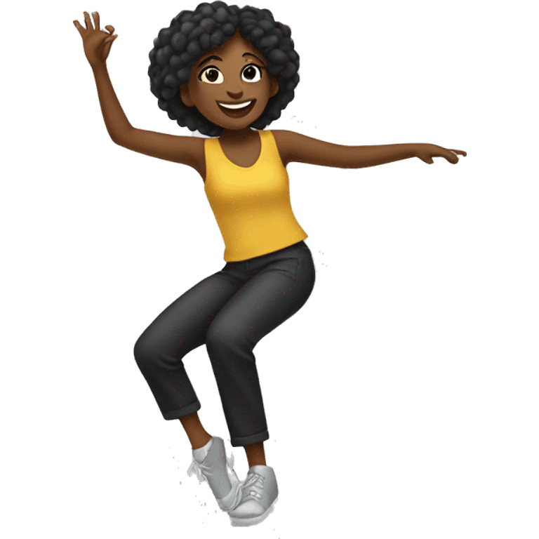 Girl dancing jazz emoji