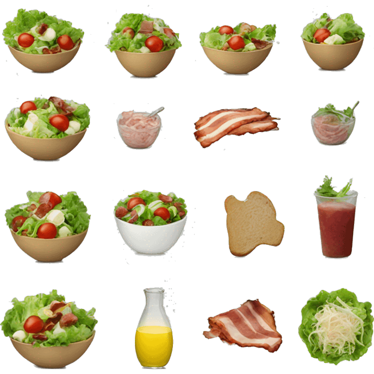 Salad add bacon emoji