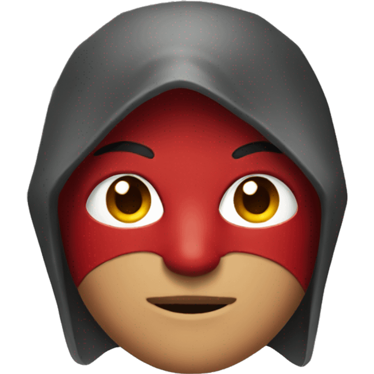 Red hood in apple emoji art style  emoji