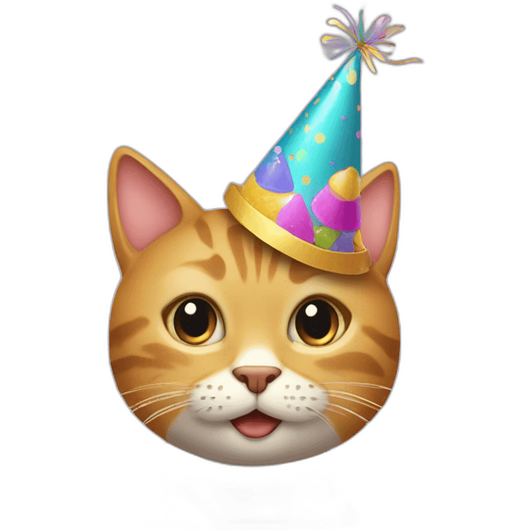 cat with party hat emoji