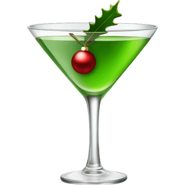 Christmas martini emoji