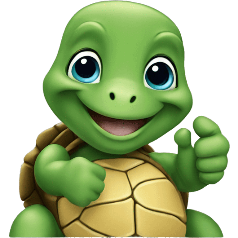 turtle giving thumbs up emoji