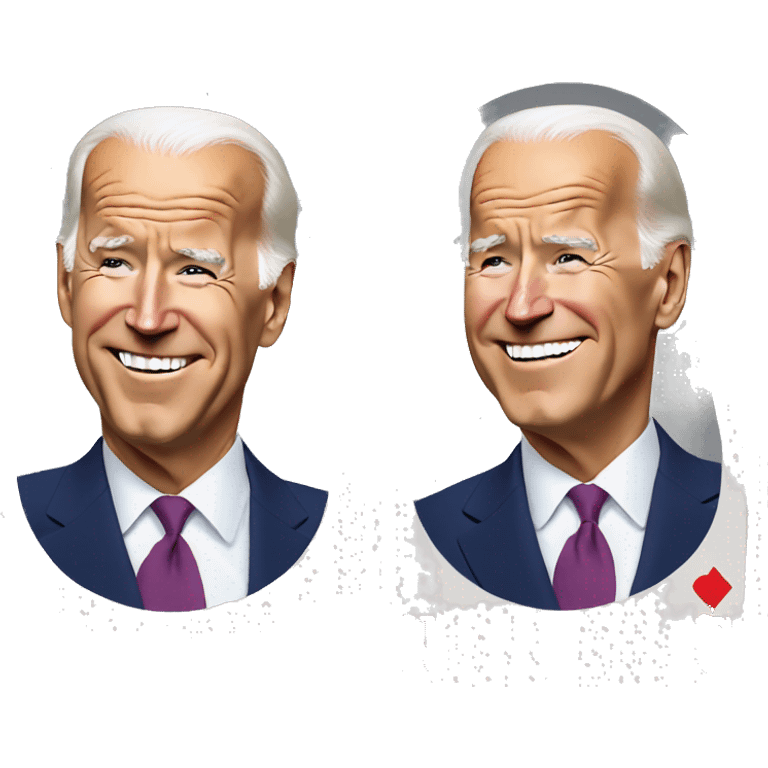 Joe Biden playing cards emoji