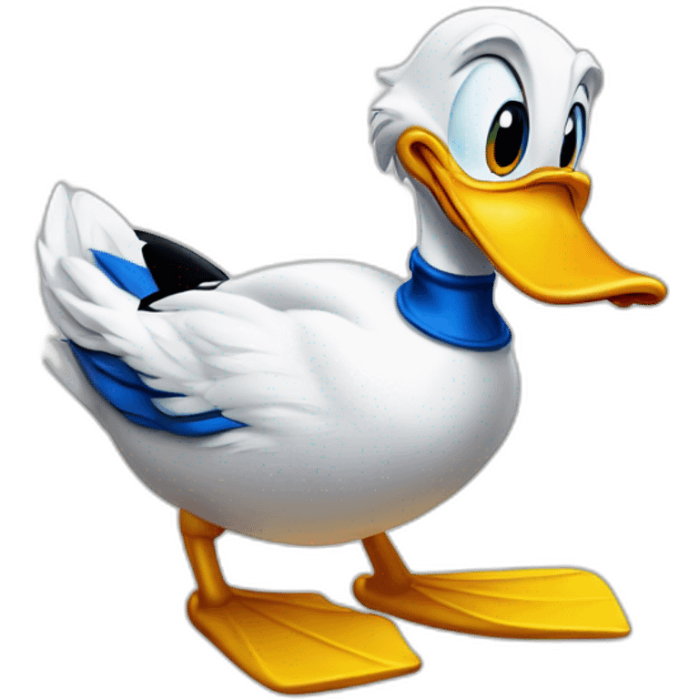 Donald Duck qui rigole emoji