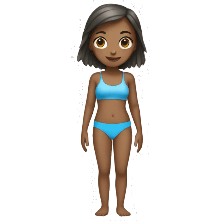 girl with a full body swim sute emoji