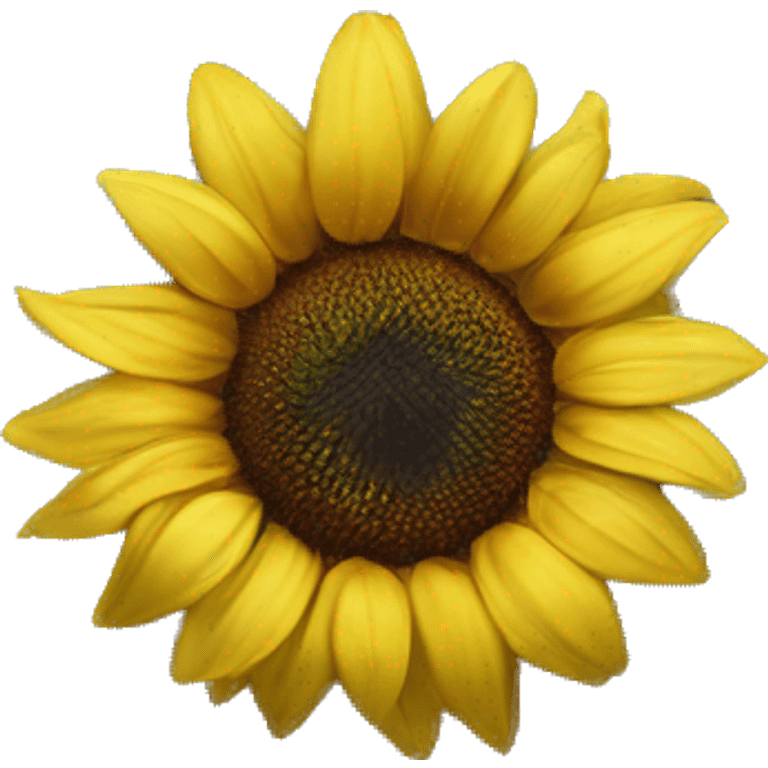 Sunflower on wedding dress emoji