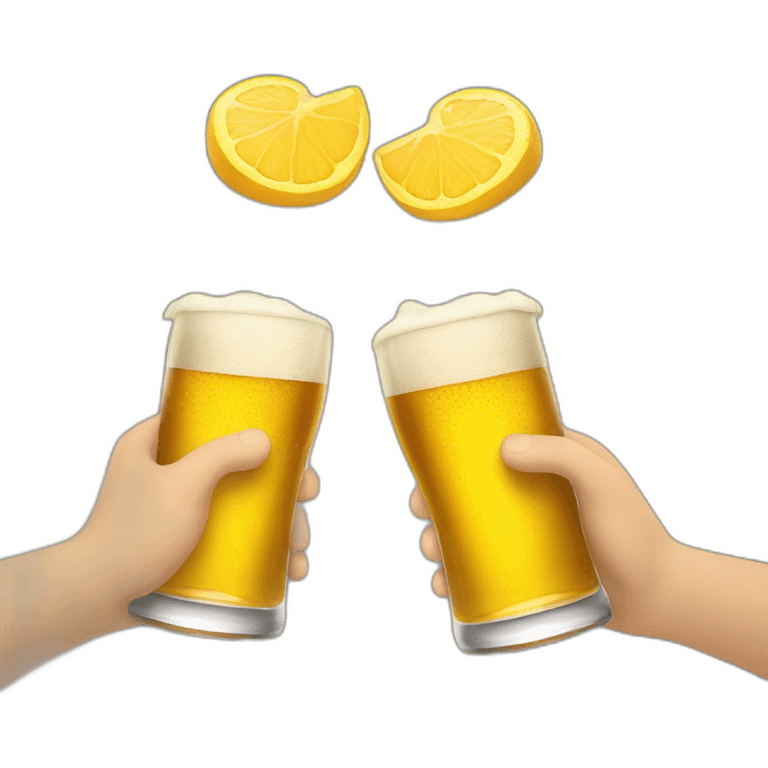 Two Romans cheers beers emoji