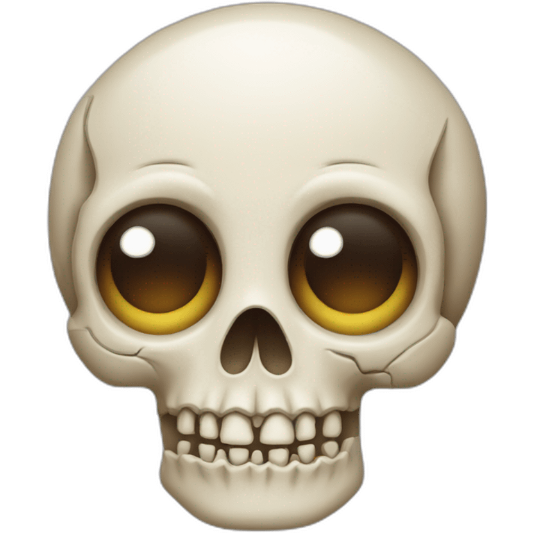 skull emoji with heart eyes emoji