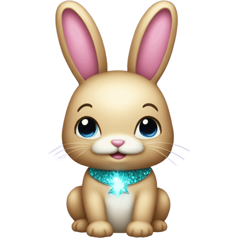 sparkly bunny emoji