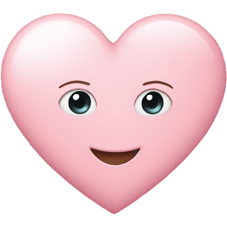 Light pink heart emoji