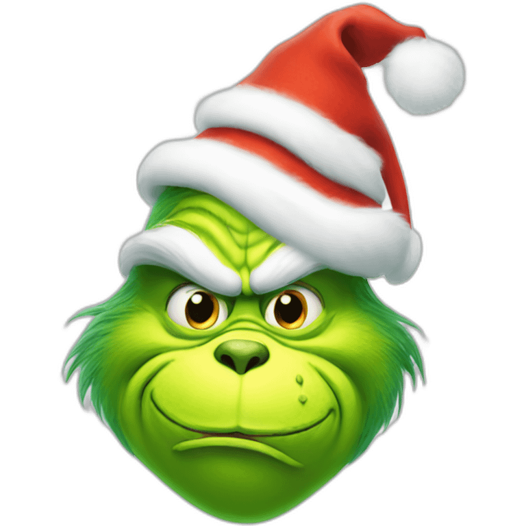 Grinch-happy emoji