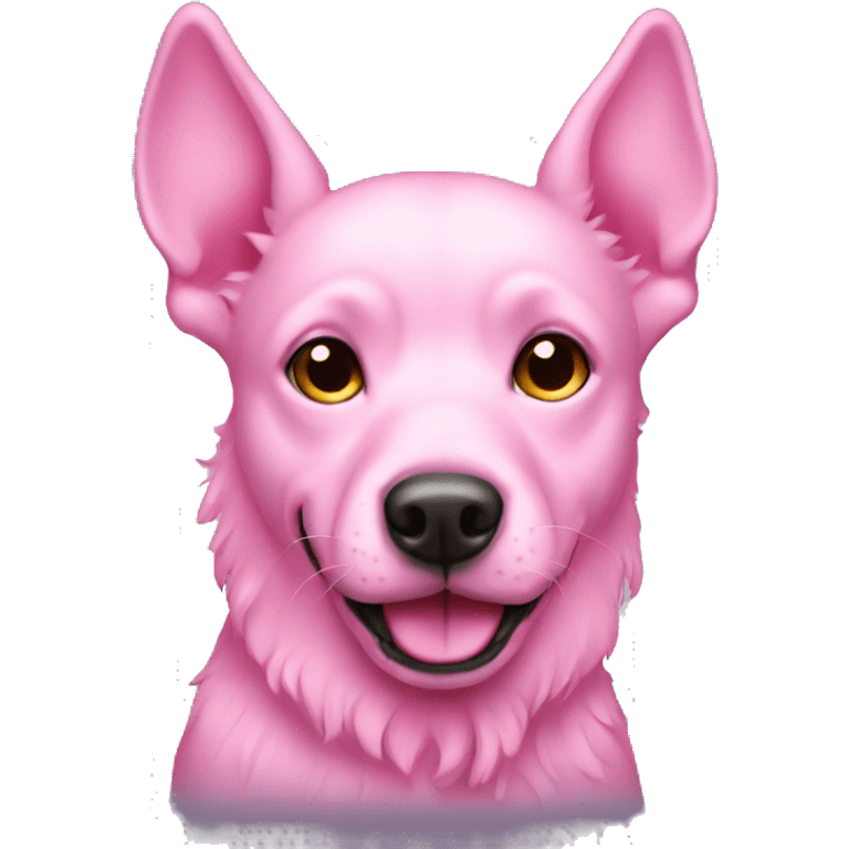 Pink dog  emoji