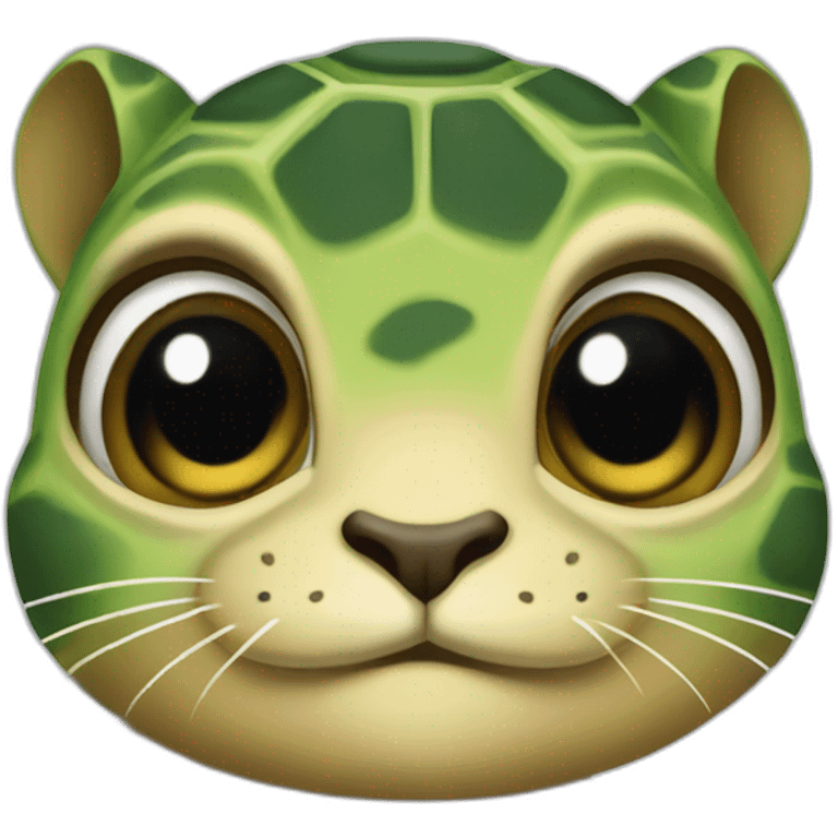 Une tortue chat emoji