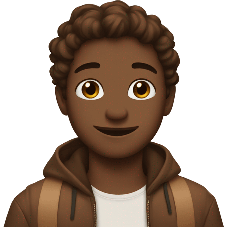 Cute brown aesthetic emoji